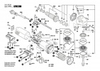 Корпус редуктора для GWS11-125 арт.1 607 000 V55 номер 821 на схеме "Bosch"