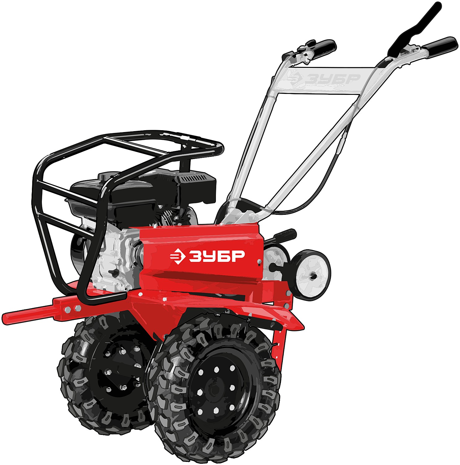 Мотоблок бензиновый усиленный, ЗУБР МТУ-450, 212 см3