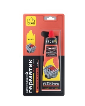  Герметик высокотемпературный 300°C (красный) 80 мл. 