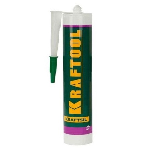  Герметик силиконовый KRAFTOOL прозрачный, универсальный, 300мл 