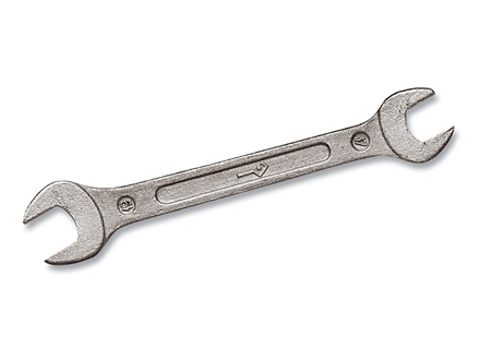  Ключ гаечный двусторонний 14 х 17 мм, цинк (НИЗ) 