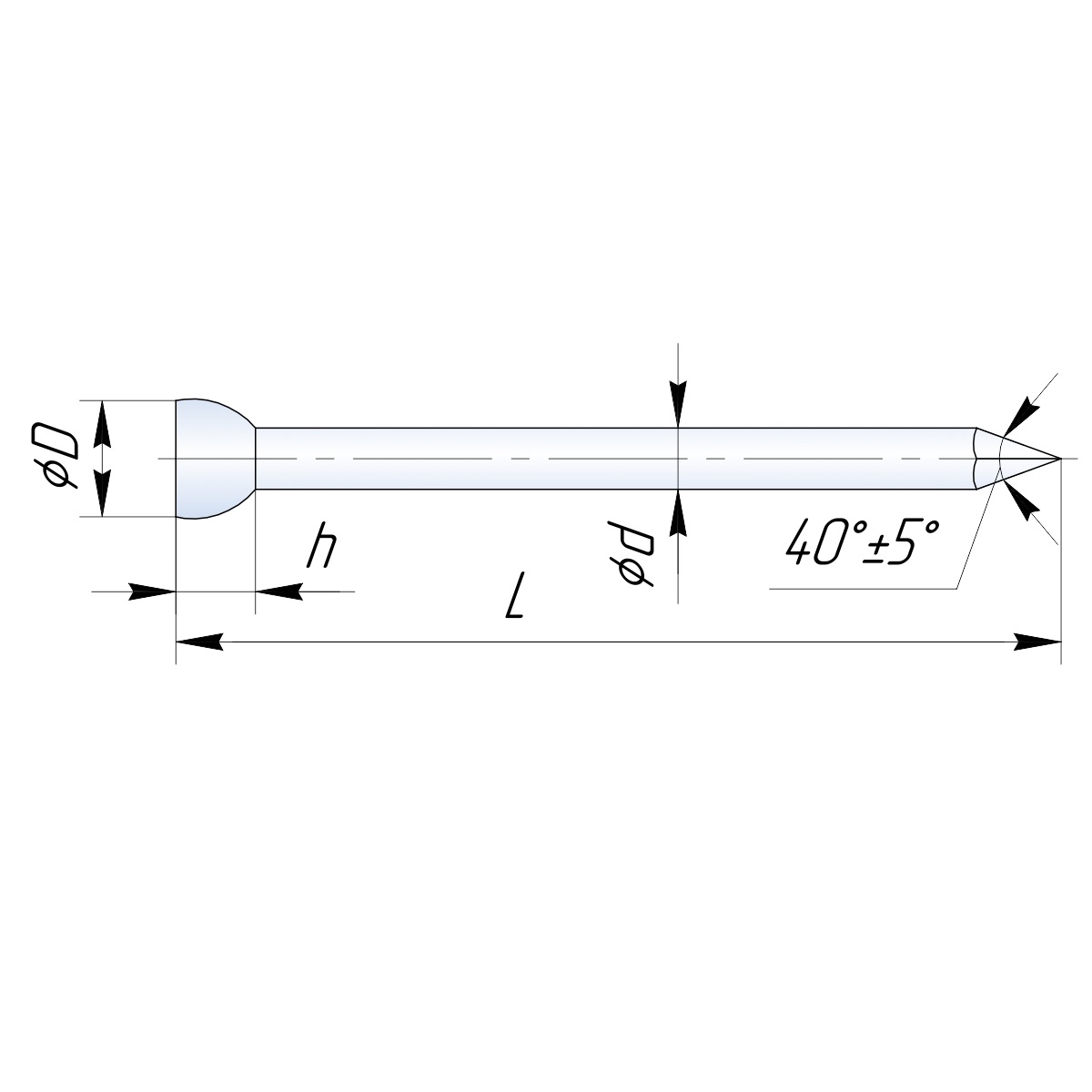 Гвозди ЗУБР "ПРОФИ" финишные, омедненные, 2,0х45мм, 5кг. Фото N2