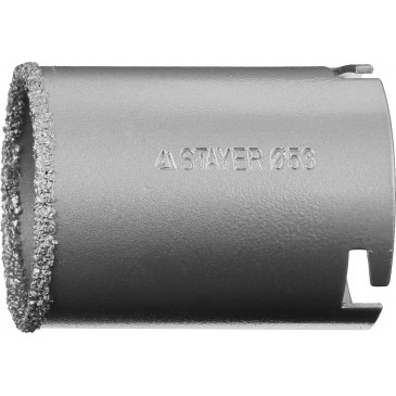  Коронка кольцевая с карбидно-вольфрамовой крошкой PROFESSIONAL 53 мм STAYER 33345-53 