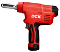  Заклепочник ручной аккум. DCK KDPM50, 10.8в, 10000Н, 2,4-5мм. без Акб и З/У 