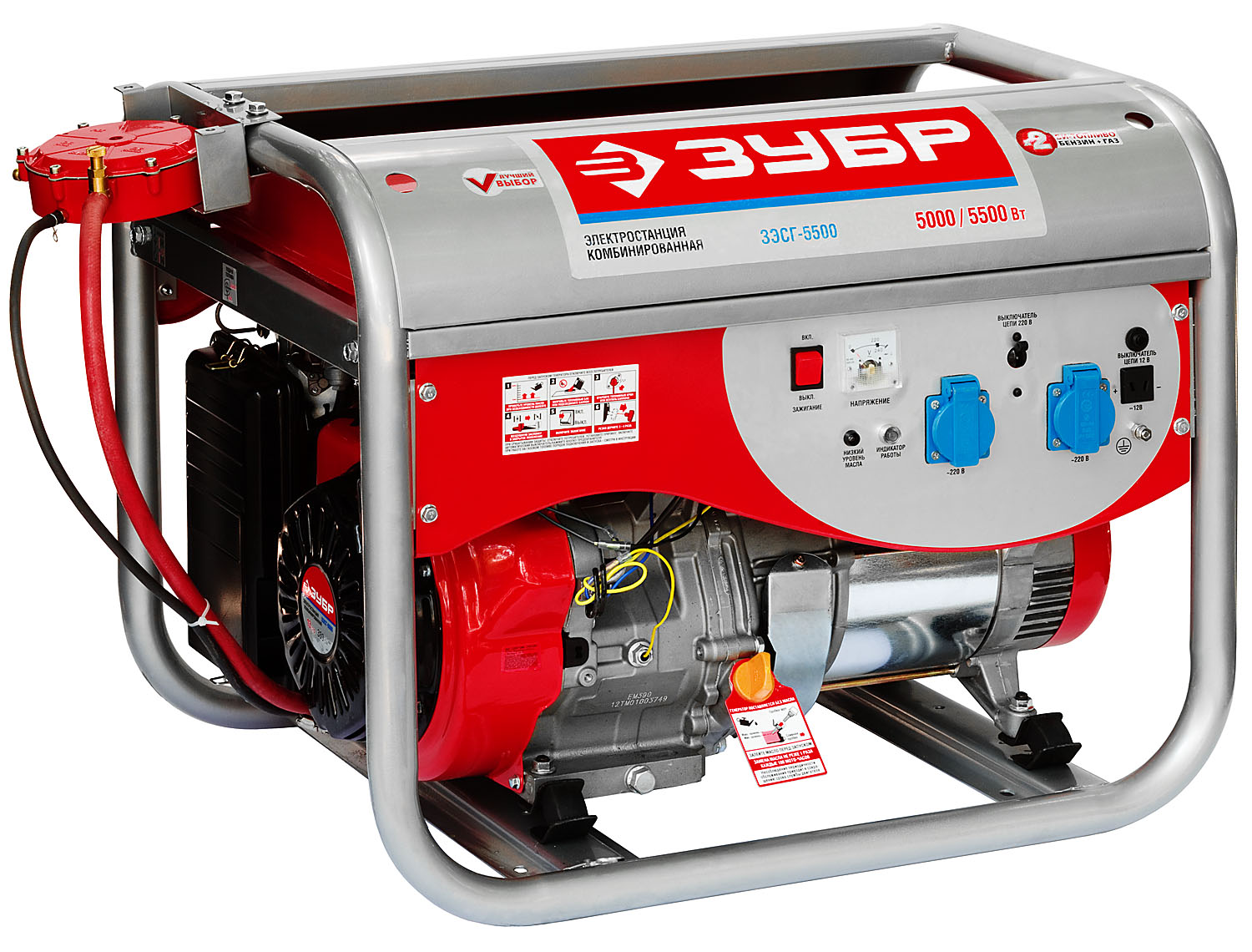 Комбинированная электростанция Зубр ЗЭСГ-5500. Фото N3