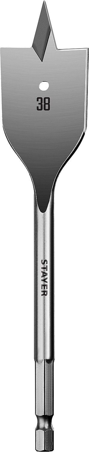 Сверло по дереву перовое 40x152мм, STAYER FLAT