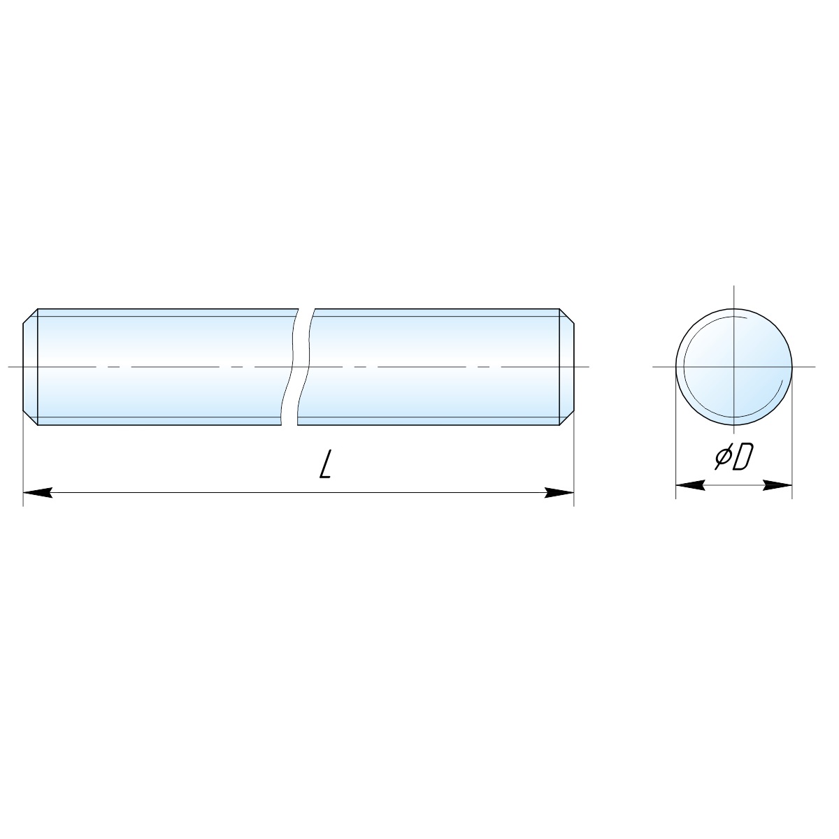 Шпилька резьбовая М10 х 1000 мм DIN 975 оцинкованная. Фото N3