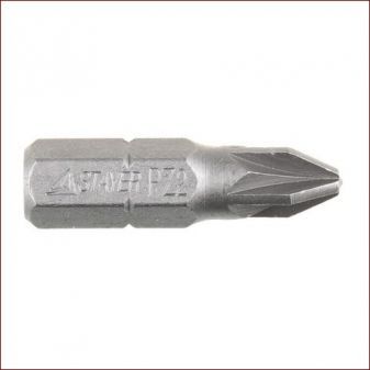  Биты хвостовик C 1/4", PZ1, 25мм, STAYER "PROFI", 2шт 