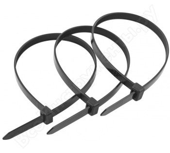 Хомуты стяжки ЗУБР нейлоновые черные 3,6x370мм, 100шт