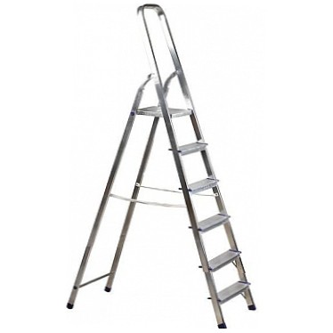 Лестница-стремянка СИБИН стальная, 6 ступеней, 124 см