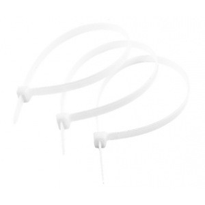 Хомуты стяжки ЗУБР нейлоновые белые 4,5x300мм, 100шт