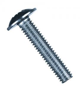  Винт с полусферической головкой М4 х 15 мм мебельный DIN 967 оцинк. 