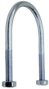  Хомут (скоба) U-образ. STALMAX LCU М12 102-114 (4") DIN 3570 с двумя гайками в компл. оц.сталь 10 шт 