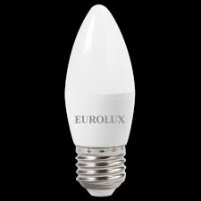  Лампа светодиодная LL-E-C37-5W-230-2,7K-E14 (свеча, 5Вт, тепл., Е14) Eurolux, , шт 