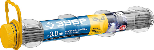  ЗУБР электрод сварочный ЗОК-46 с рутил-целлюлозным покрытием, для ММА сварки, d 3.0 х 350 мм, 1,5 кг 