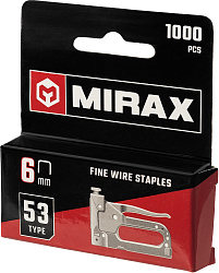  MIRAX 12 мм скобы для степлера тонкие тип 53, 1000 шт 