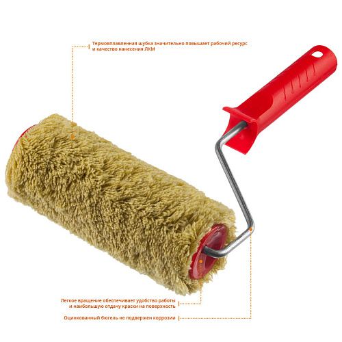  Валик малярный SYNTEX, 180 мм, d=40 мм, ворс 18 мм, ручка d=6 мм, MIRAX 