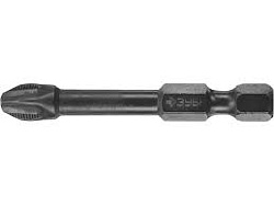  Биты PH2, 50 мм с магнитным держателем-ограничителем,10шт E 1/4", KRAFTOOL Impact Pro 