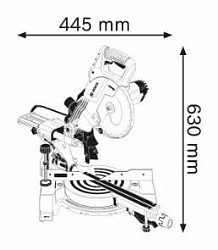  Пила торцовочная "Bosch" GCM 800 SJ 0.601.B19.000 