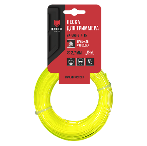  Леска "витой квадрат" YK-777-2-15 (2mm, 15m) 