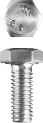  Болт с шестигранной головкой М5x12мм, ГОСТ 7798-70, кл.пр. 5.8, оцинк., 5кг ЗУБР "МАСТЕР" 