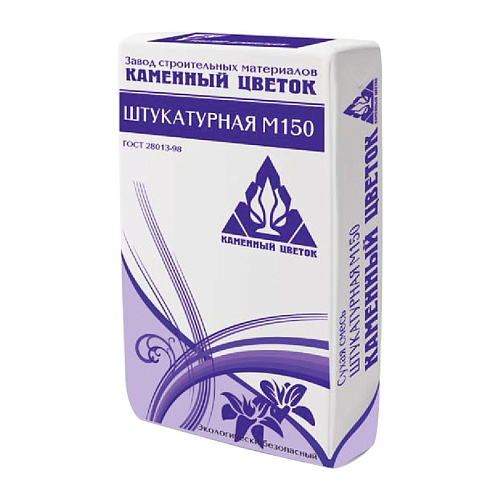  Штукатурная сухая смесь Каменный цветок М-150, 50 кг 