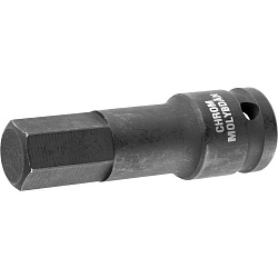  Головка торцовая H17 ударная (1/2"), HEX, Cr-Mo, фосфатированная, KRAFTOOL "INDUSTRIE QUALITAT" 