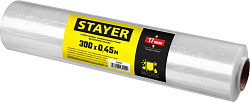  Стрейч-пленка упаковочная STAYER 300м х 450мм, 17мкм 12611 