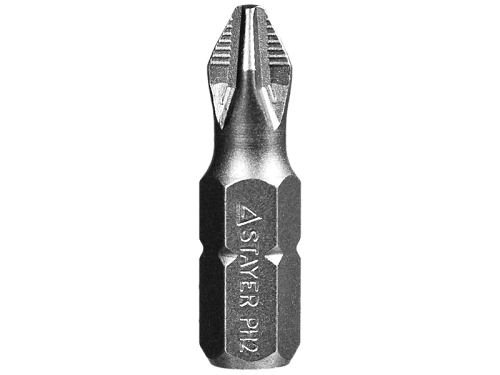  Биты Ph2 х 25мм, 10шт, тип хвостовика E 1/4", STAYER "PROFESSIONAL" ProFix 