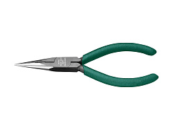  Тонкогубцы KRAFTOOL "KRAFT-MINI", обливные рукоятки, CrV сталь, 140мм 