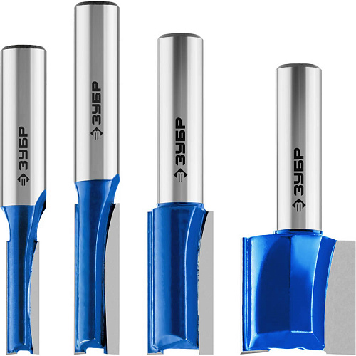  Набор профильных фрез по дереву ЗУБР "ПРОФЕССИОНАЛ", 4 шт (28795-H4-1) 