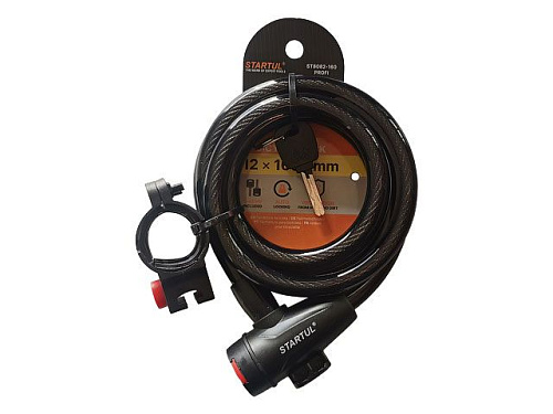  Замок велосипедный 12х1600мм STARTUL PROFI (ST8082-160) 