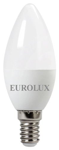  Лампа светодиодная LL-E-C37-6W-230-4K-E14 (свеча, 6Вт, нейтр., Е14) Eurolux, , шт 