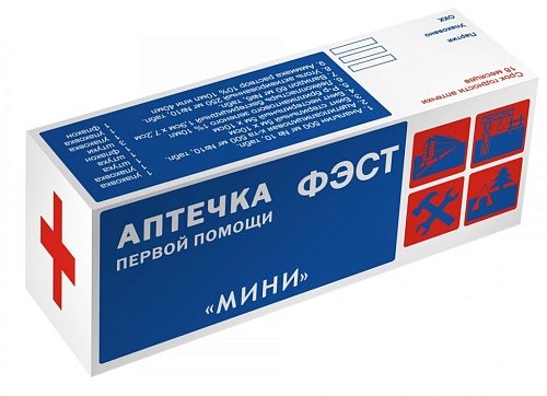  Аптечка ФЭСТ индивидуальная МИНИ (футляр-коробка, пластик) 