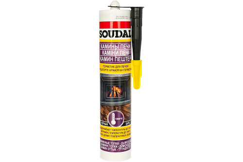  SOUDAL Герметик для печей черный - Калофер 102829 