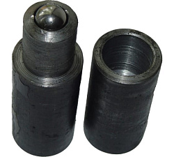  Петля гаражная с шаром 28х120 мм, 14 шт 