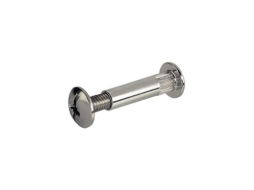  Винт-стяжка мебельный М4х16 мм никелированный (10 шт в зип-локе) STARFIX 