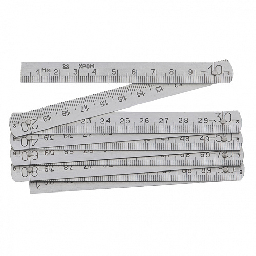  Метр складной, металлический 