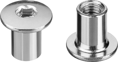  Гайка Эриксона с полукруглой головкой, M6x12мм, 5 кг (765 шт), оцинкованная, шест. 5мм, ЗУБР 