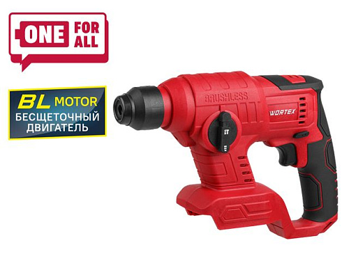  Аккум. перфоратор WORTEX CRH 1810 в кор. ALL1 XLT SOLO БЕСЩЕТ., 18 В, 1.2 Дж, 20 мм 