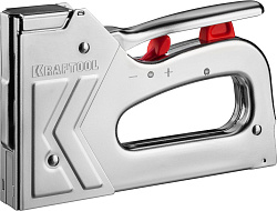  Пистолет KRAFTOOL "EXPERT" скобозабивной, повышенной мощности, тип 53 (красная): 6-14мм, тип 300: 16 