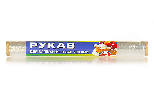  Рукав для запекания 3 м x 30 см, 10 хомутиков в комплекте, Home// Palisad 