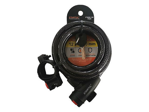  Замок велосипедный 12х1800мм STARTUL PROFI (ST8082-180) 