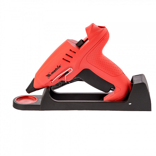  Клеевой пистолет 11 мм, подставка, кейс, 20 (160) Вт, 16 г/мин, регулятор 150-200°// Matrix 