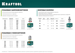  Резьбовые заклепки Nut-S, М6, 500 шт, стальные с насечками, KRAFTOOL 