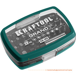  Набор бит GRAND-32, 32 предмета, Cr-Mo, KRAFTOOL 26083-H32 