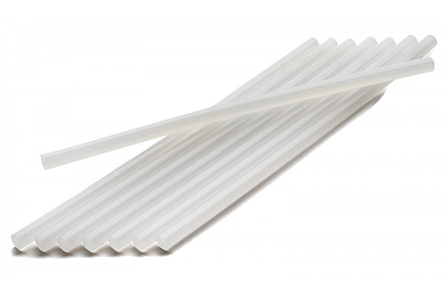  Стержни клеевые кристально прозрачные, KRAFTOOL Cristal d 11 x 250 мм (11-12 мм) 10 шт. 250 г. 