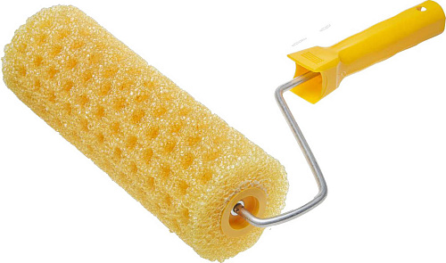  Валик малярный СТРУКТУРНЫЙ, 240 мм, d=80 мм, ручка d=6 мм, ЗУБР 
