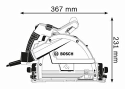  Пила дисковая погружная "Bosch" GKT 55 GCE 0.601.675.000 