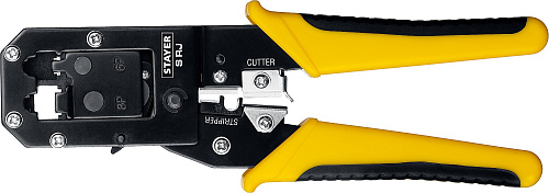  Кримпер универсальный, S-RJ, RJ45, RJ11/RJ12, STAYER Professional 